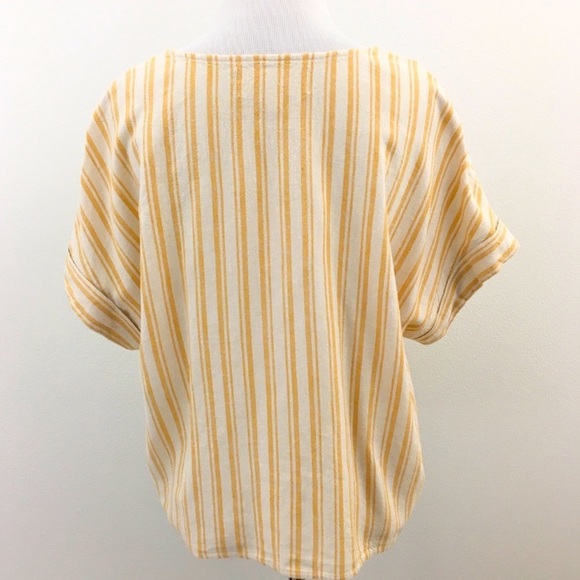 Cloth & Stone | Striped Tie Front Top - Picture 9 of 10